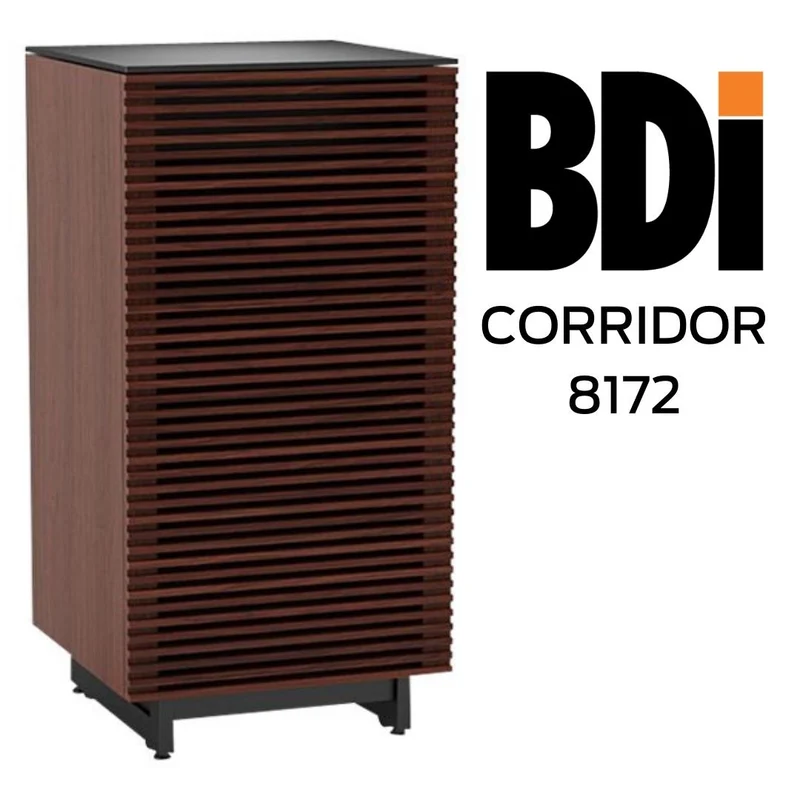 BDI Corridor® 8172 Chocolat | Meuble audio pour composants AV