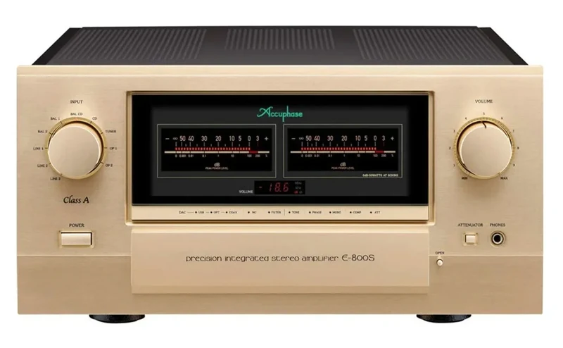 Accuphase E-800S - Amplificateur stéréo intégré de pure classe A 50 W/C sous 8 ohms