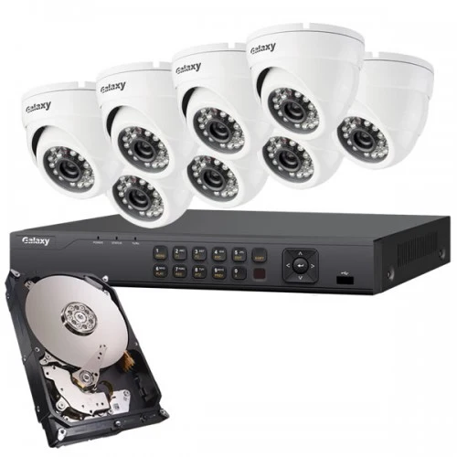 Galaxy - Système de sécurité professionnel 2MP 8CH HD-TVI - SEDKIT8D28
