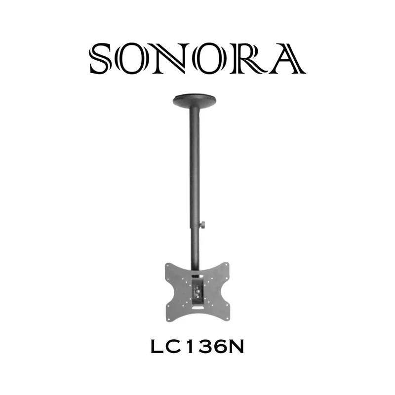 Sonora LC1-36-N : Support de plafond pour téléviseur de 19'' à 32'', 44lb max.