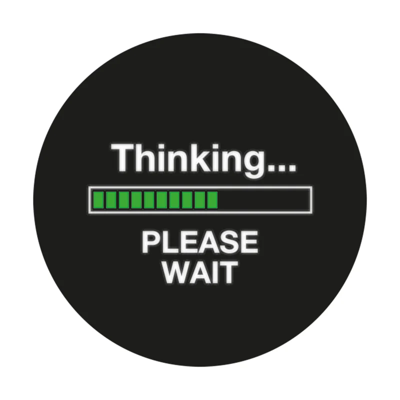 Autocollant geek Thinking