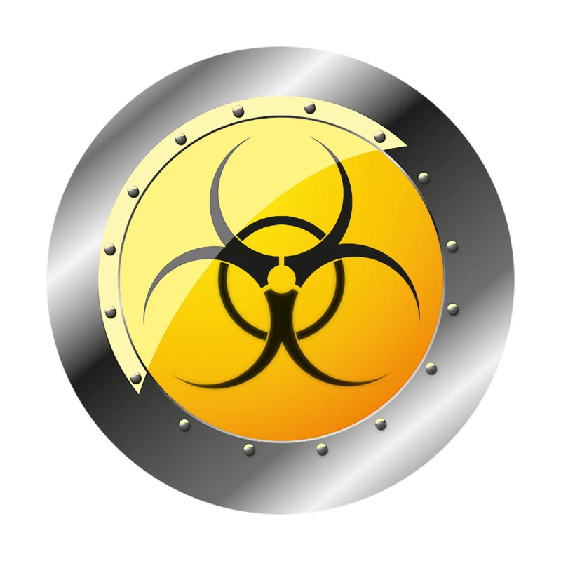Autocollant geek Biohazard
