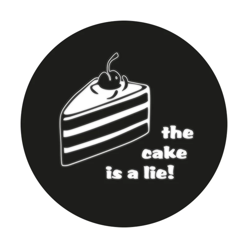 Autocollant geek The Cake is a Lie