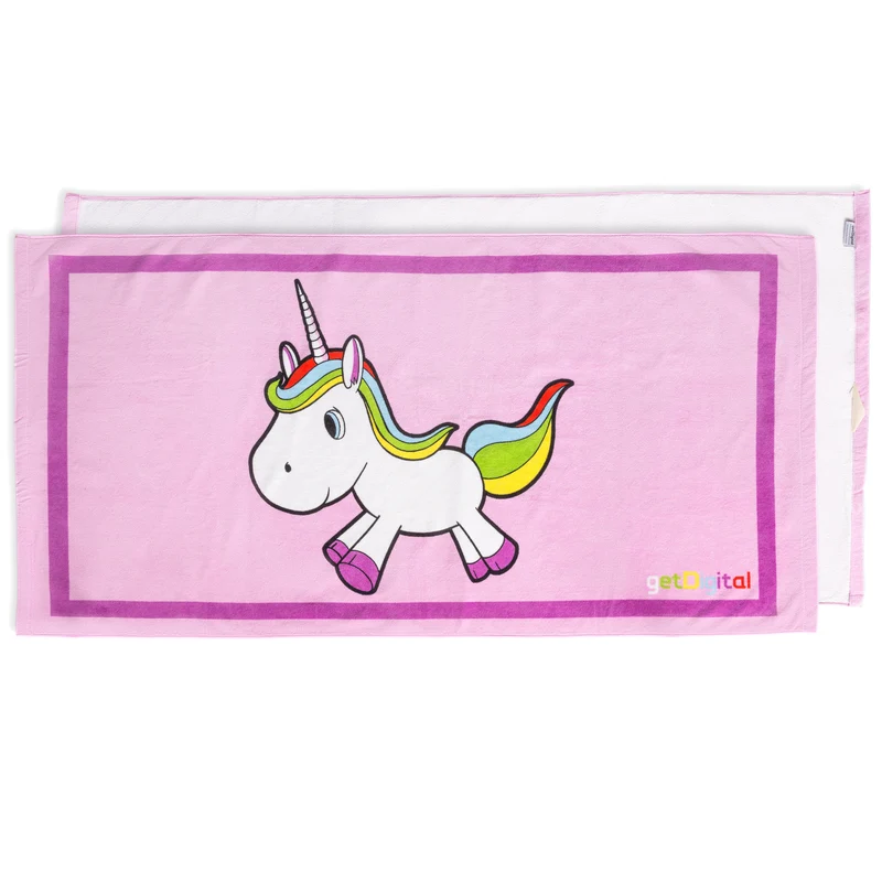Serviette de plage et de bain licorne