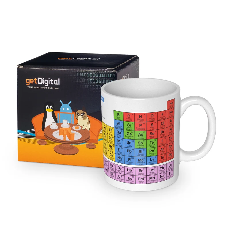 Tasse de la classification périodique des éléments