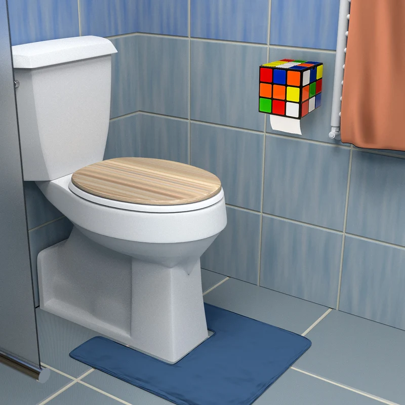 Porte-papier toilette Rubik's Cube