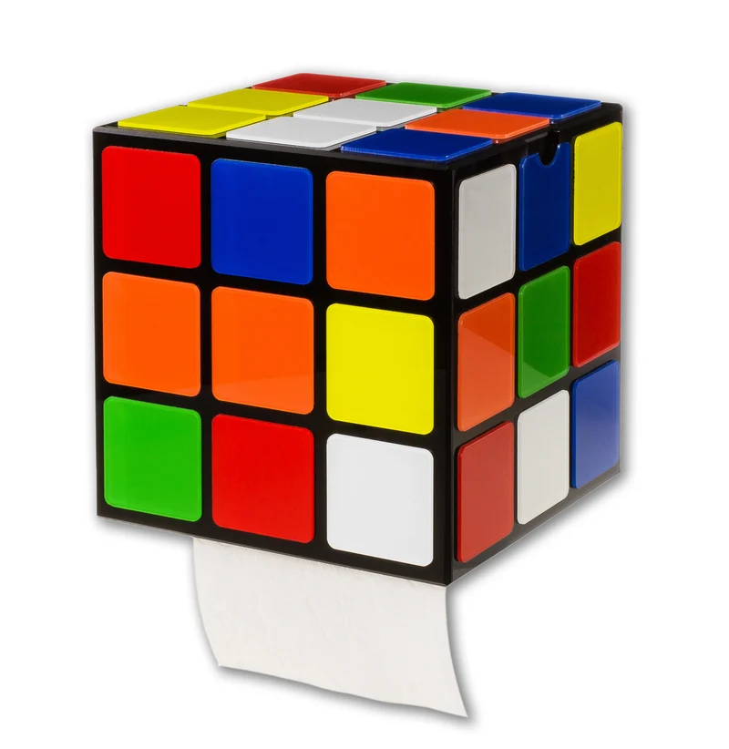 Porte-papier toilette Rubik's Cube