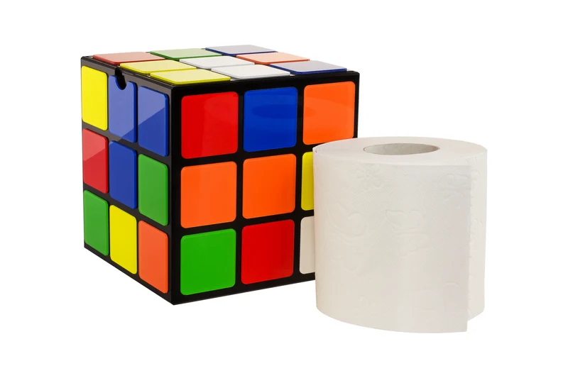 Porte-papier toilette Rubik's Cube