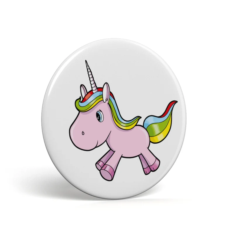 Bouton geek licorne