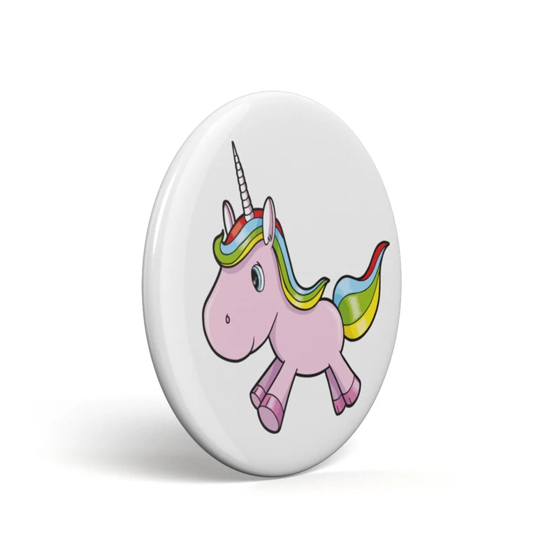 Bouton geek licorne