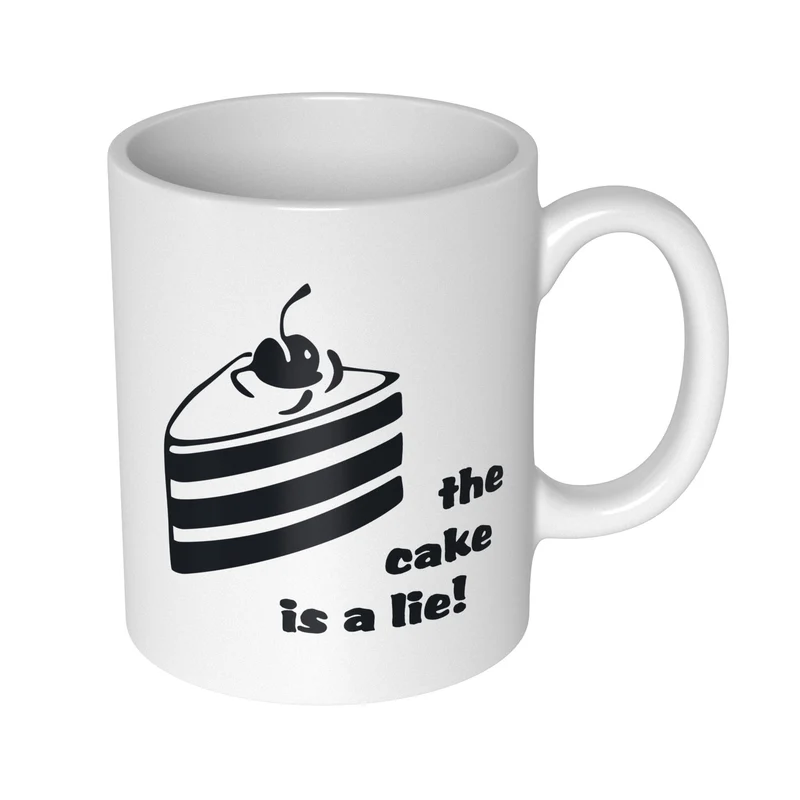 The Cake Is A Lie Gobelet