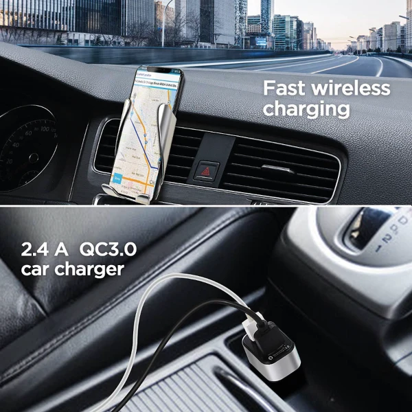 Nouveau: Chargeur de Voiture intelligent sans fil DE Téléphone Portable