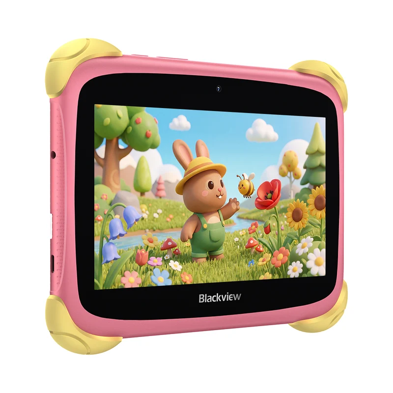 Blackview LINK Mini Kids – Tablette Enfant 7" | Écran Anti-Lumière Bleue, Google Kids Space, Étui Shockproof Offert