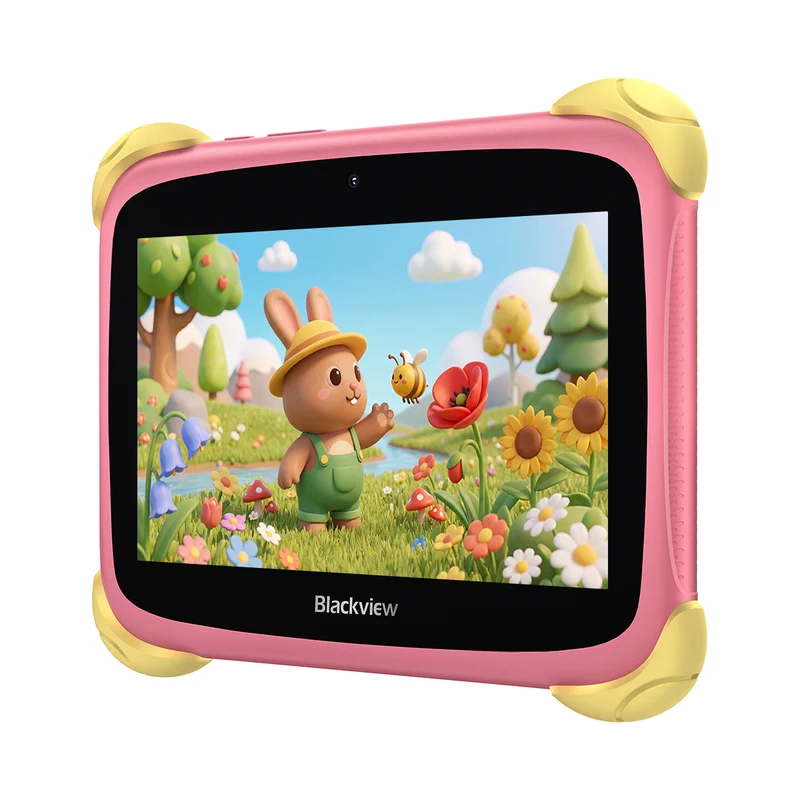 Blackview LINK Mini Kids – Tablette Enfant 7" | Écran Anti-Lumière Bleue, Google Kids Space, Étui Shockproof Offert