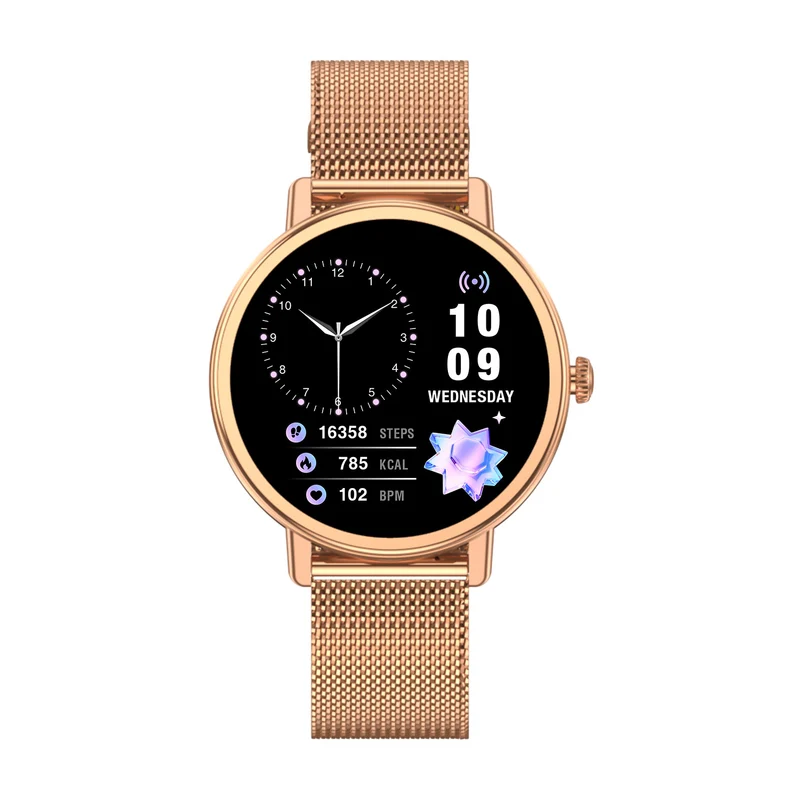 Blackview X30 – Montre Connectée Femme | Appel Bluetooth, Vocal IA, 100+ Modes Sportifs, Écran Rond 1,26"