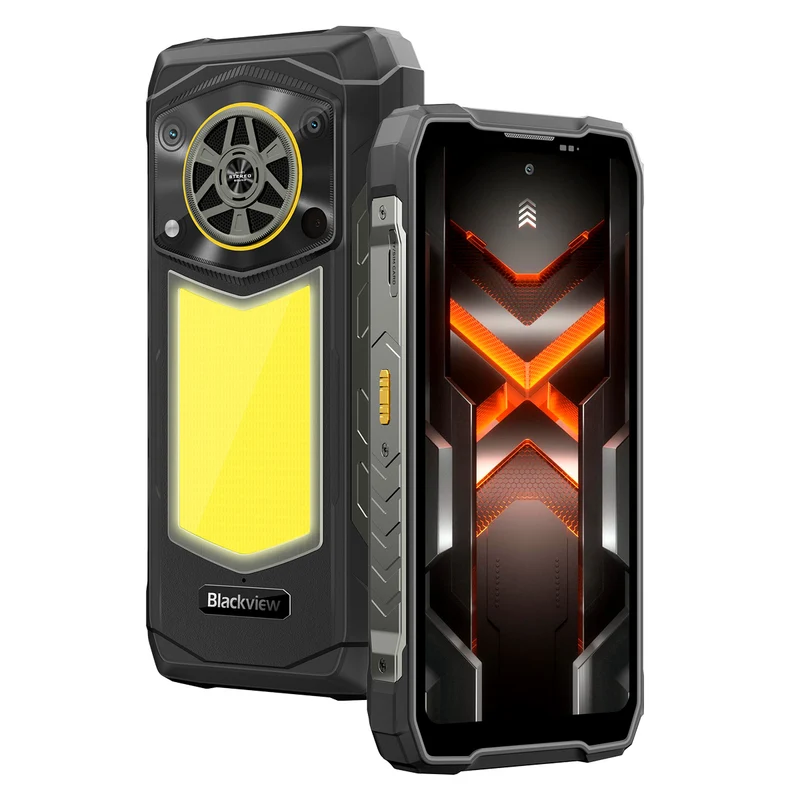 Blackview ROCK 5 – Smartphone Robuste 4G IP68/IP69K | 20 000 mAh, Enceinte Hi-Fi & Lampe de Camping