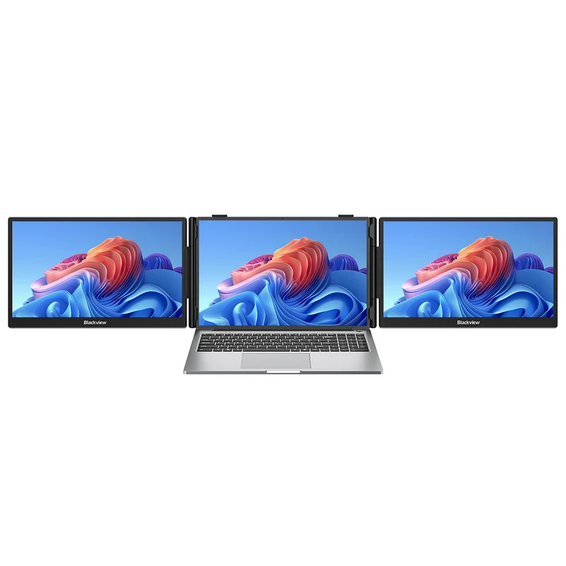 Blackview DCM5 – Double Moniteur Portable 14" Full HD | Extension d'Écran USB-C avec Haut-Parleurs Intégrés
