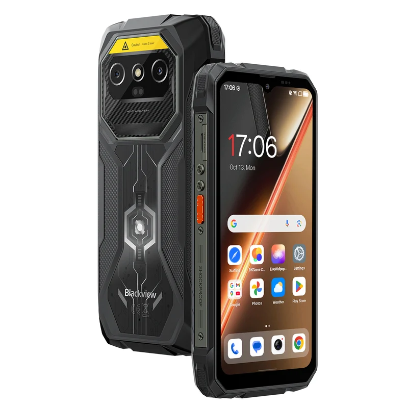 Blackview Rock 1 Pro – Smartphone Robuste 4G | Lecteur Codes-Barres 2D, 15 000 mAh, Vision Nocturne