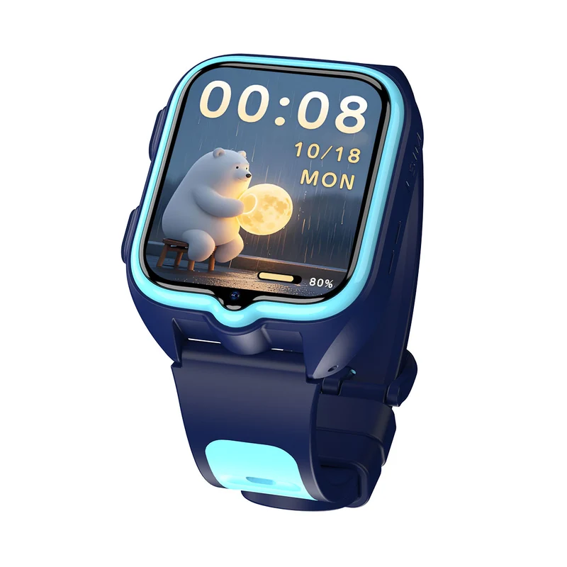 Blackview Z30 – Montre Connectée Enfants 4G avec GPS + Appels Vidéo – Écran 1,75" + Lampe Torche LED – Positionnement IA + Wi-Fi + LBS