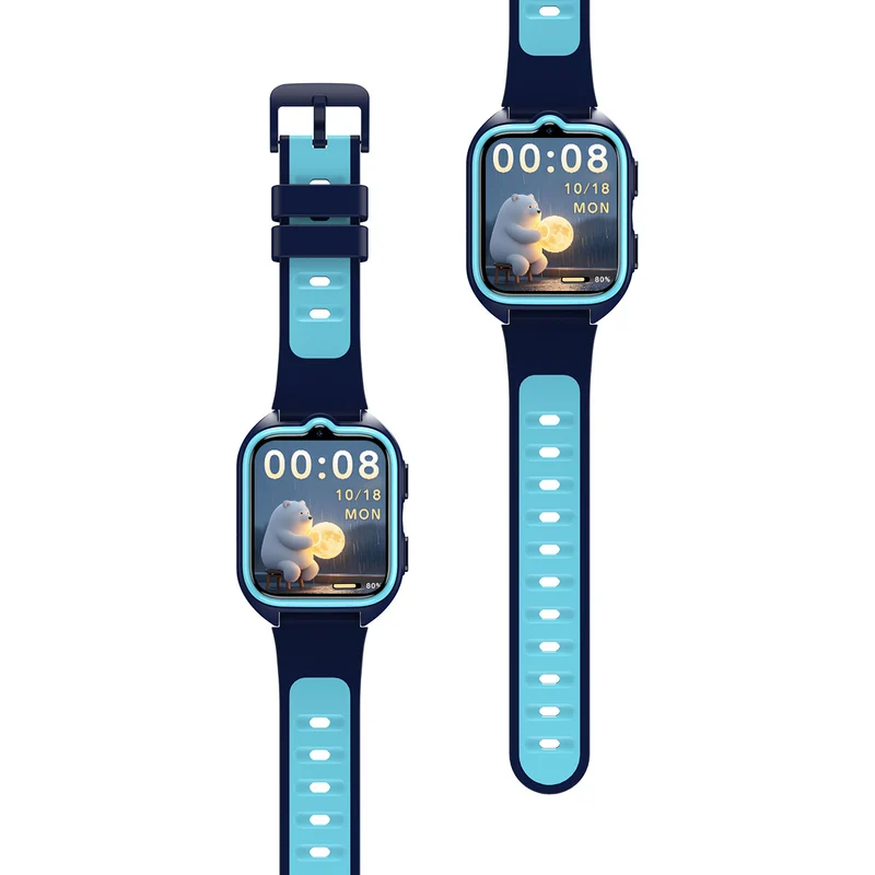 Blackview Z30 – Montre Connectée Enfants 4G avec GPS + Appels Vidéo – Écran 1,75" + Lampe Torche LED – Positionnement IA + Wi-Fi + LBS