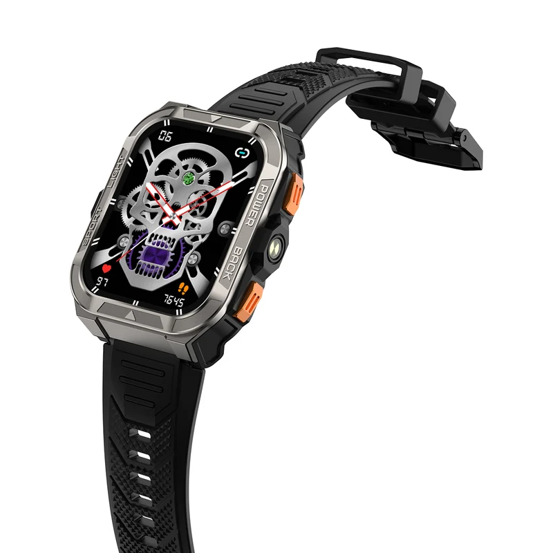 Blackview W80 Pro – Montre Connectée GPS Outdoor – Écran 1,91" – Batterie 900 mAh – Lampe Torche LED Intégrée