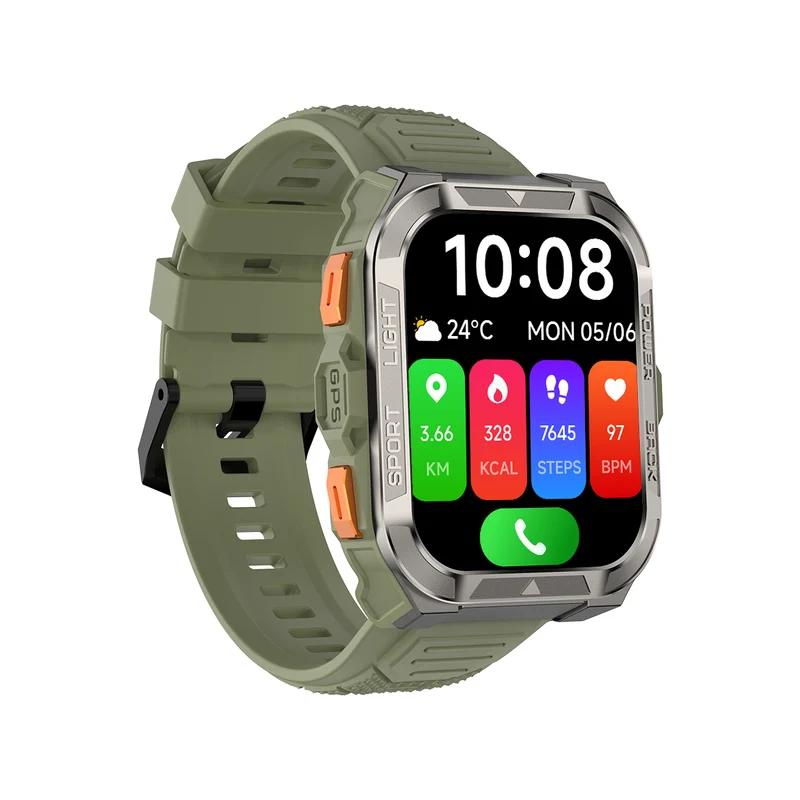 Blackview W80 Pro – Montre Connectée GPS Outdoor – Écran 1,91" – Batterie 900 mAh – Lampe Torche LED Intégrée