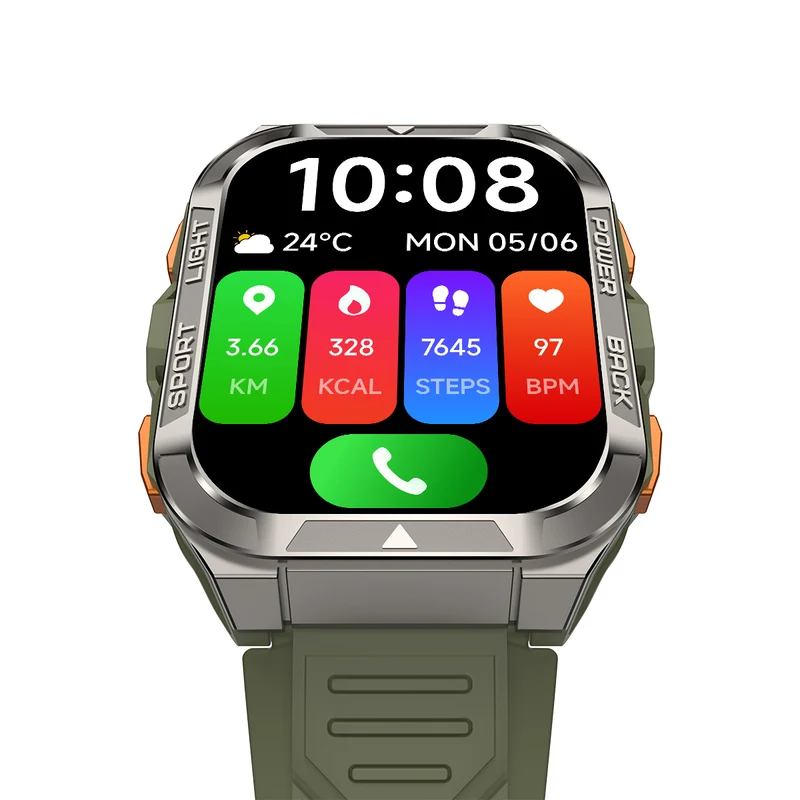 Blackview W80 Pro – Montre Connectée GPS Outdoor – Écran 1,91" – Batterie 900 mAh – Lampe Torche LED Intégrée