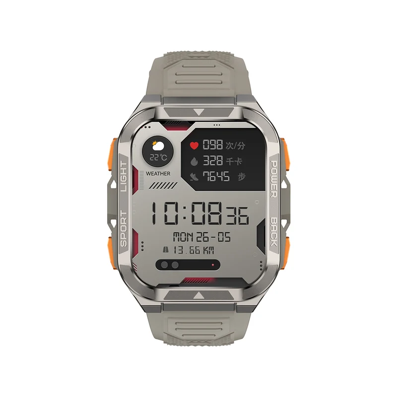 Blackview W80 Pro – Montre Connectée GPS Outdoor – Écran 1,91" – Batterie 900 mAh – Lampe Torche LED Intégrée