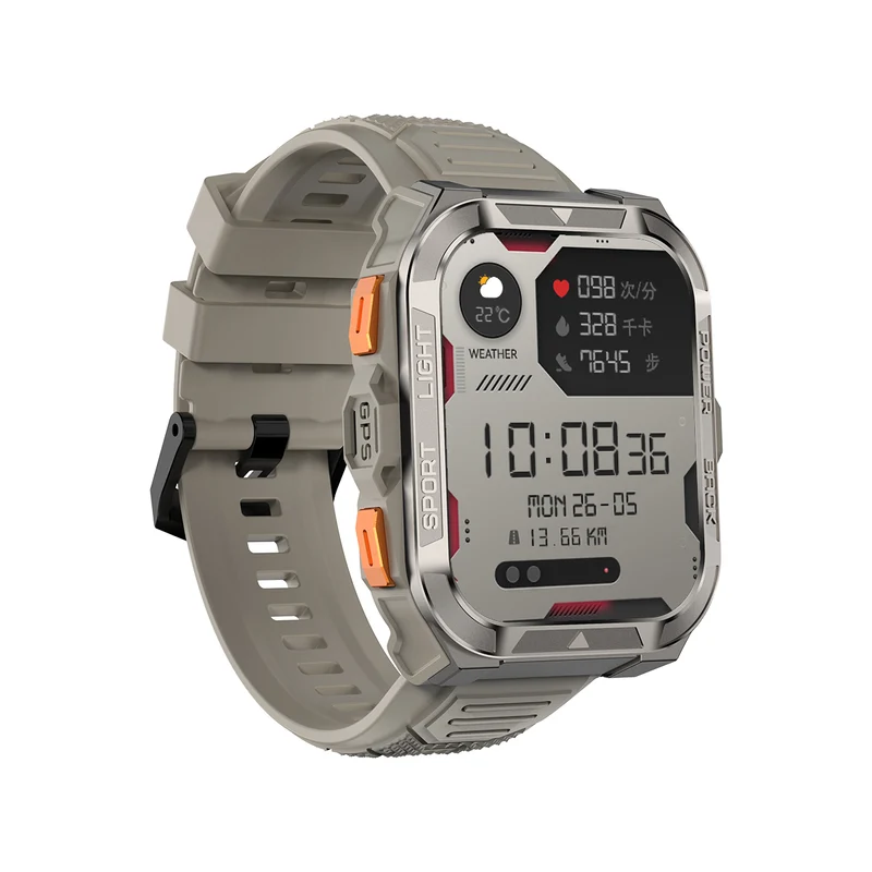 Blackview W80 Pro – Montre Connectée GPS Outdoor – Écran 1,91" – Batterie 900 mAh – Lampe Torche LED Intégrée