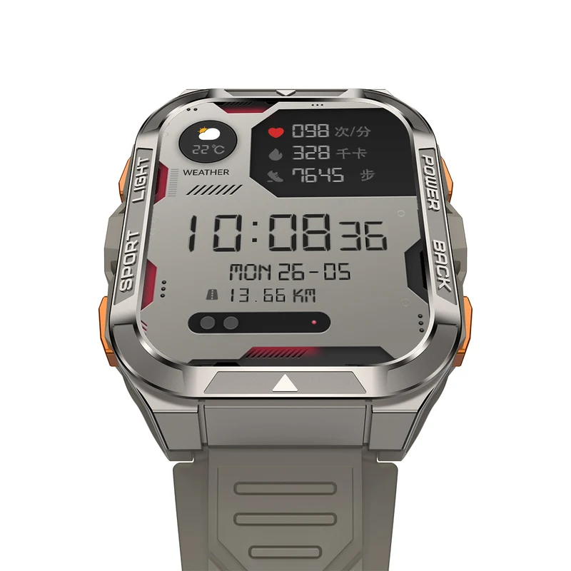 Blackview W80 Pro – Montre Connectée GPS Outdoor – Écran 1,91" – Batterie 900 mAh – Lampe Torche LED Intégrée