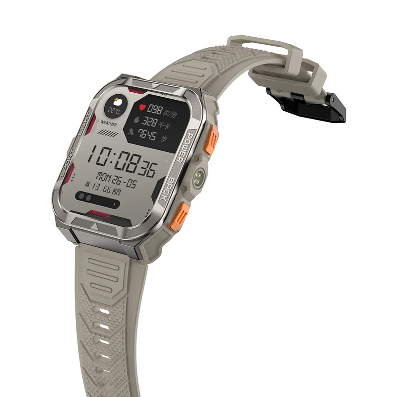 Blackview W80 Pro – Montre Connectée GPS Outdoor – Écran 1,91" – Batterie 900 mAh – Lampe Torche LED Intégrée