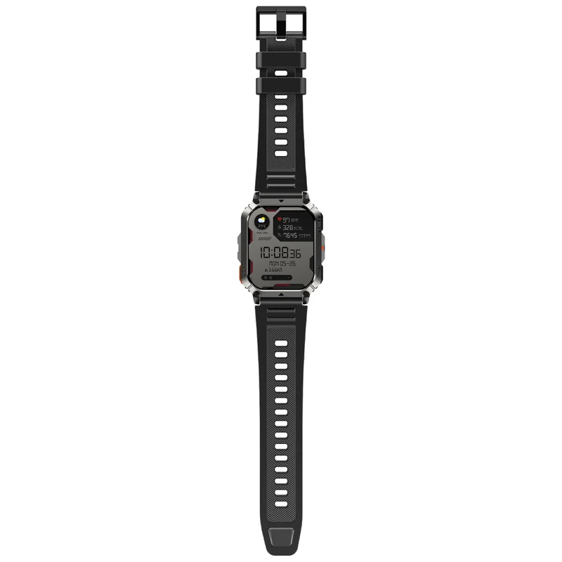 Blackview W70 Pro – Montre Connectée Outdoor avec Lampe Torche LED – Écran 2,01" – Batterie 900 mAh