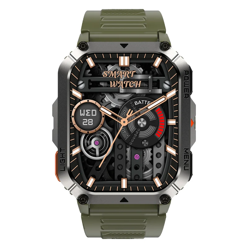 Blackview W70 Pro – Montre Connectée Outdoor avec Lampe Torche LED – Écran 2,01" – Batterie 900 mAh