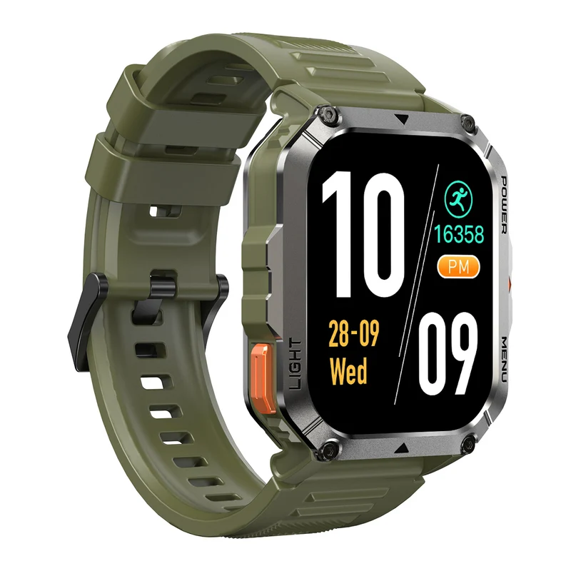 Blackview W70 Pro – Montre Connectée Outdoor avec Lampe Torche LED – Écran 2,01" – Batterie 900 mAh