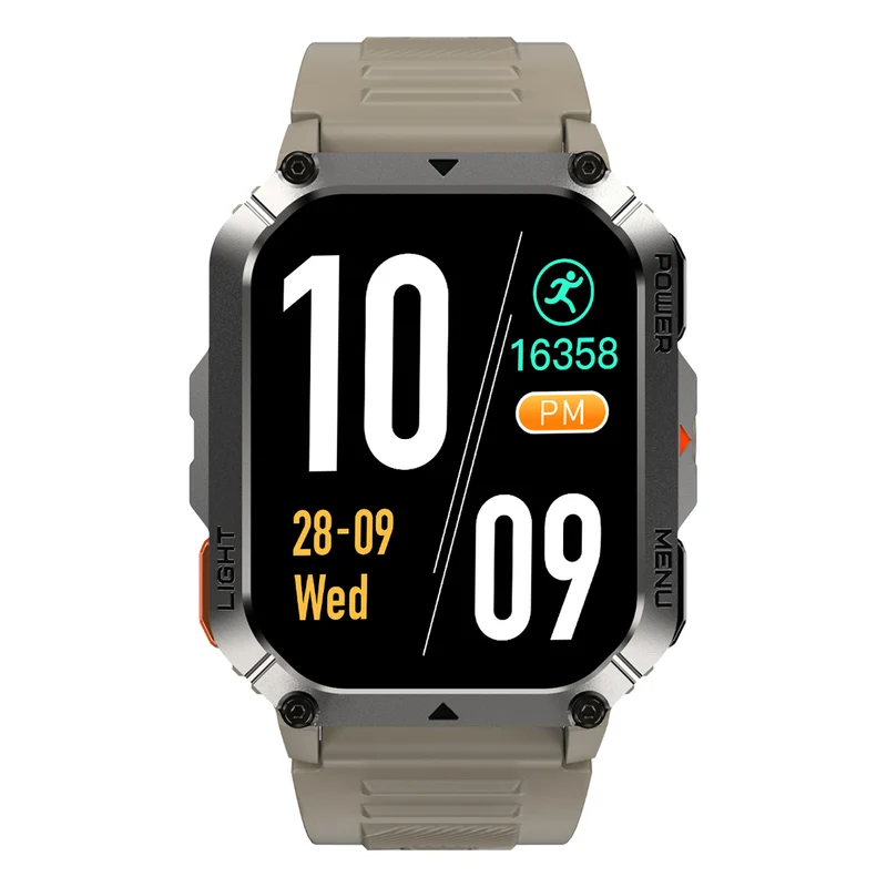 Blackview W70 Pro – Montre Connectée Outdoor avec Lampe Torche LED – Écran 2,01" – Batterie 900 mAh