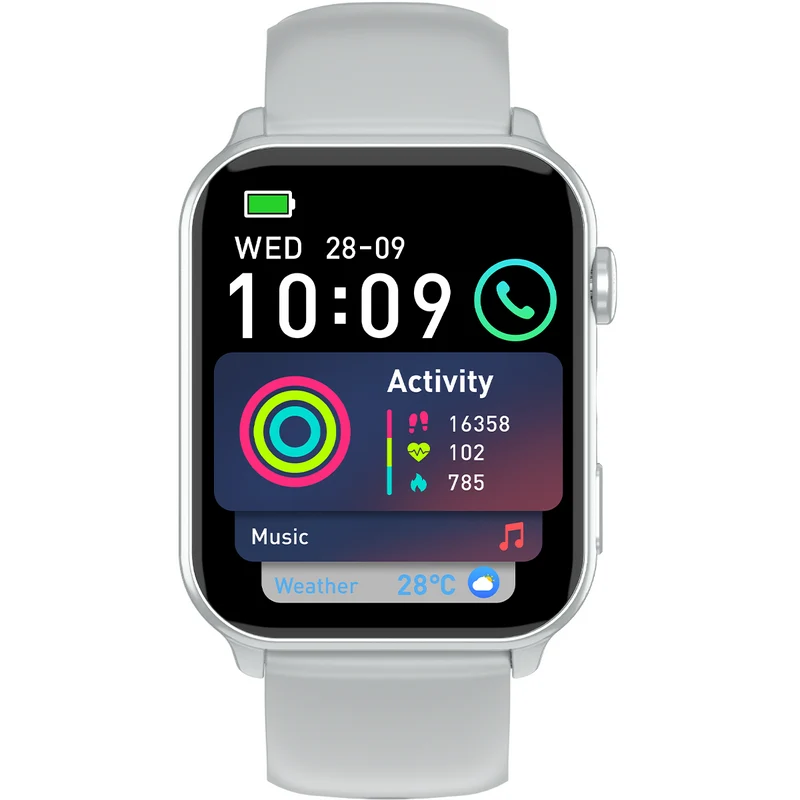Blackview R30 Max – Montre Connectée Fitness avec Lampe Torche LED – Écran 1,91"