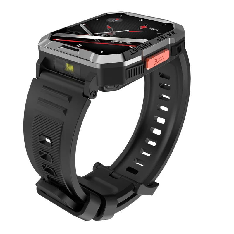 Blackview W60 – Montre Connectée Outdoor avec Boussole – Écran 2,01" – Lampe Torche LED – Batterie 900 mAh