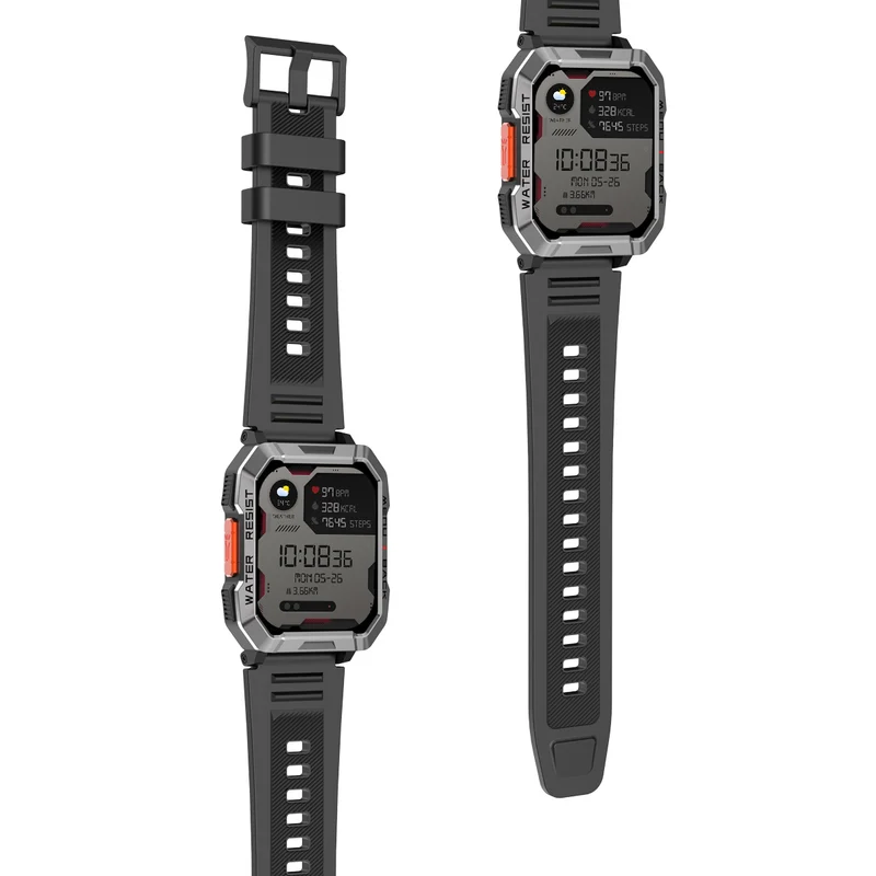 Blackview W60 – Montre Connectée Outdoor avec Boussole – Écran 2,01" – Lampe Torche LED – Batterie 900 mAh