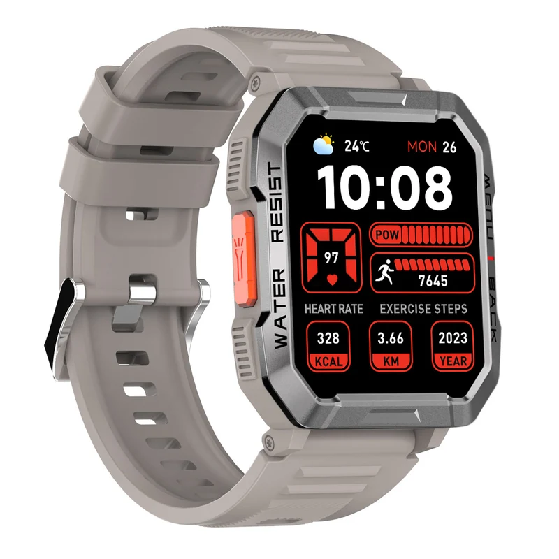 Blackview W60 – Montre Connectée Outdoor avec Boussole – Écran 2,01" – Lampe Torche LED – Batterie 900 mAh