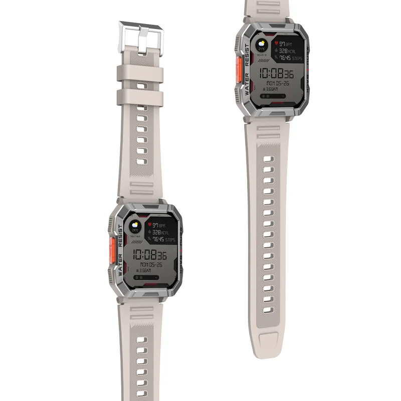 Blackview W60 – Montre Connectée Outdoor avec Boussole – Écran 2,01" – Lampe Torche LED – Batterie 900 mAh