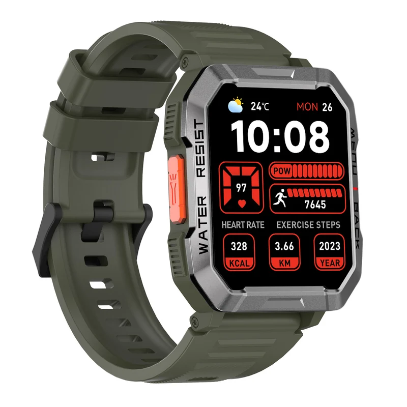 Blackview W60 – Montre Connectée Outdoor avec Boussole – Écran 2,01" – Lampe Torche LED – Batterie 900 mAh