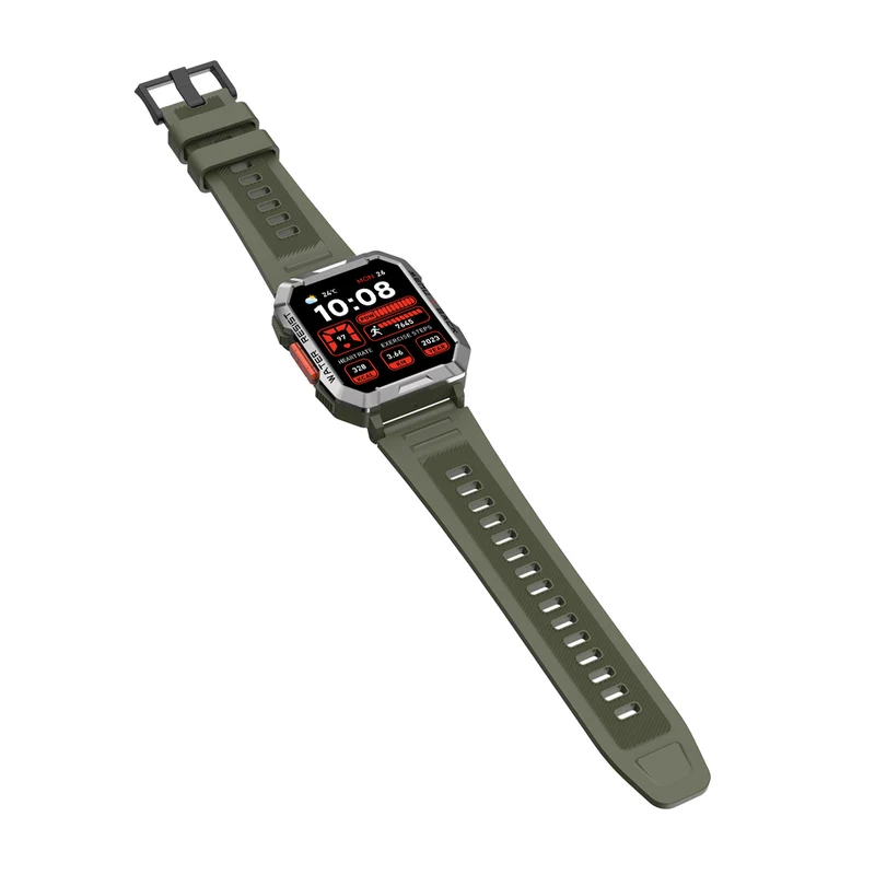 Blackview W60 – Montre Connectée Outdoor avec Boussole – Écran 2,01" – Lampe Torche LED – Batterie 900 mAh