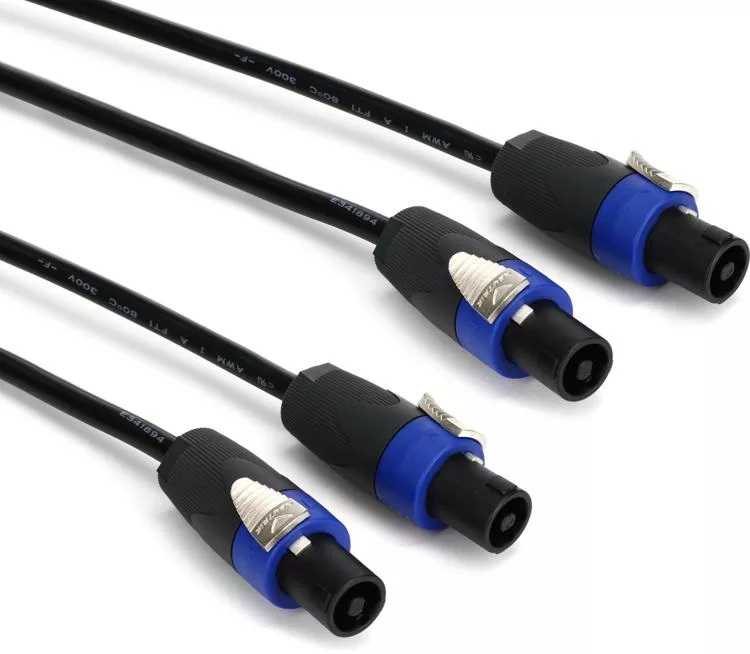 Turbosound TSPK-1.5-8M speakON to speakON Professional Speaker Cable - 26 foot (Pair) - NEW