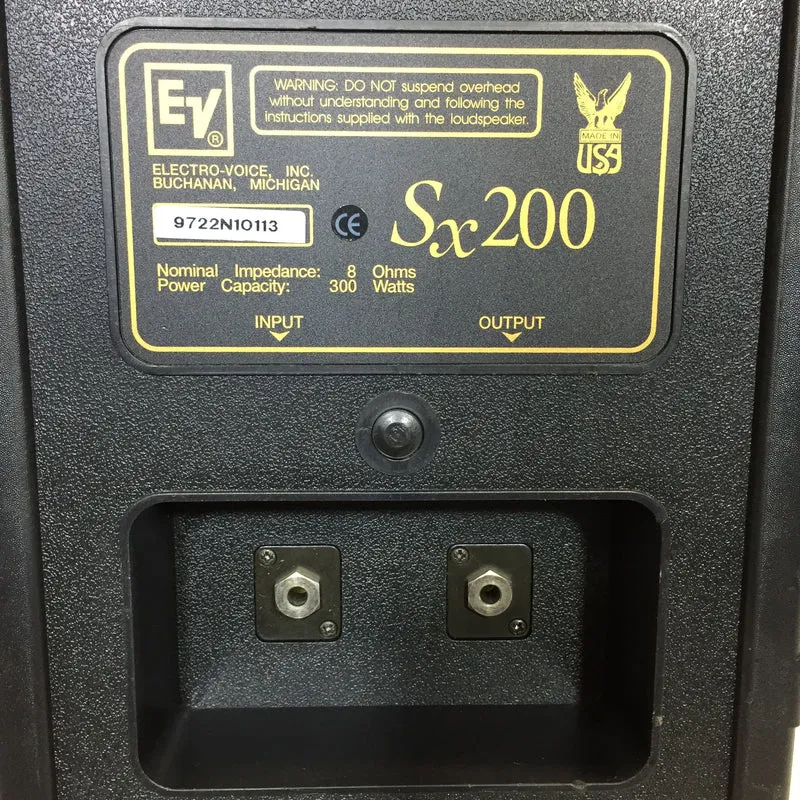 Electro-Voice SX200 Two-Way Passive Speaker 1200W, 12" (Pair) #2541 - USED