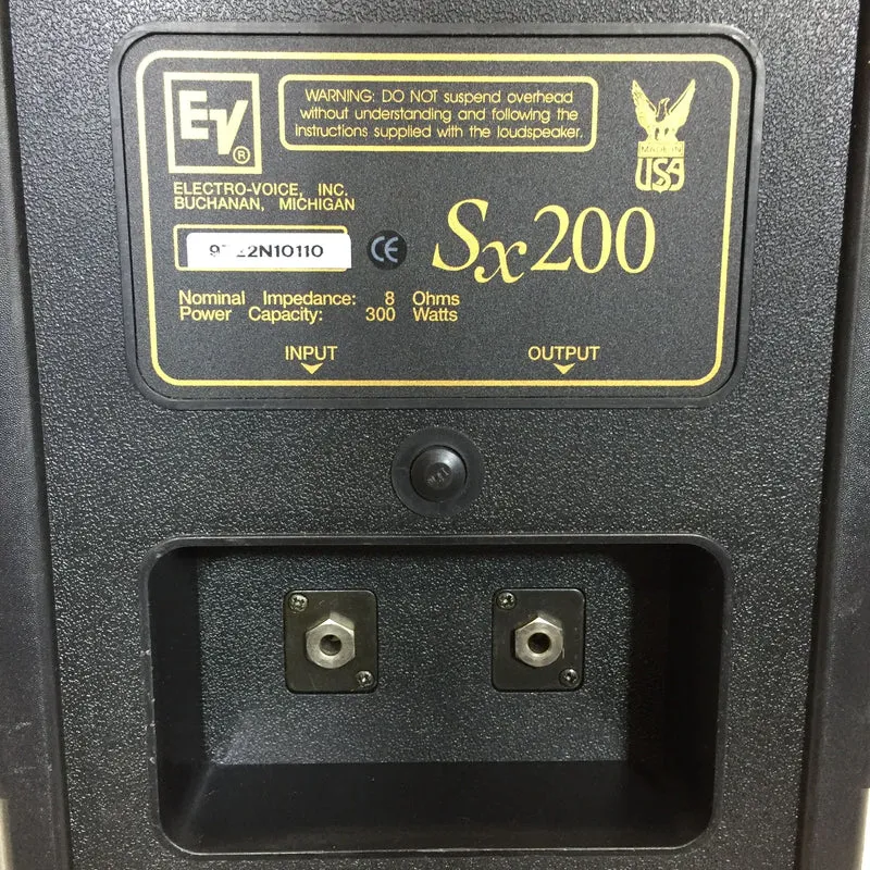Electro-Voice SX200 Two-Way Passive Speaker 1200W, 12" (Pair) #2541 - USED