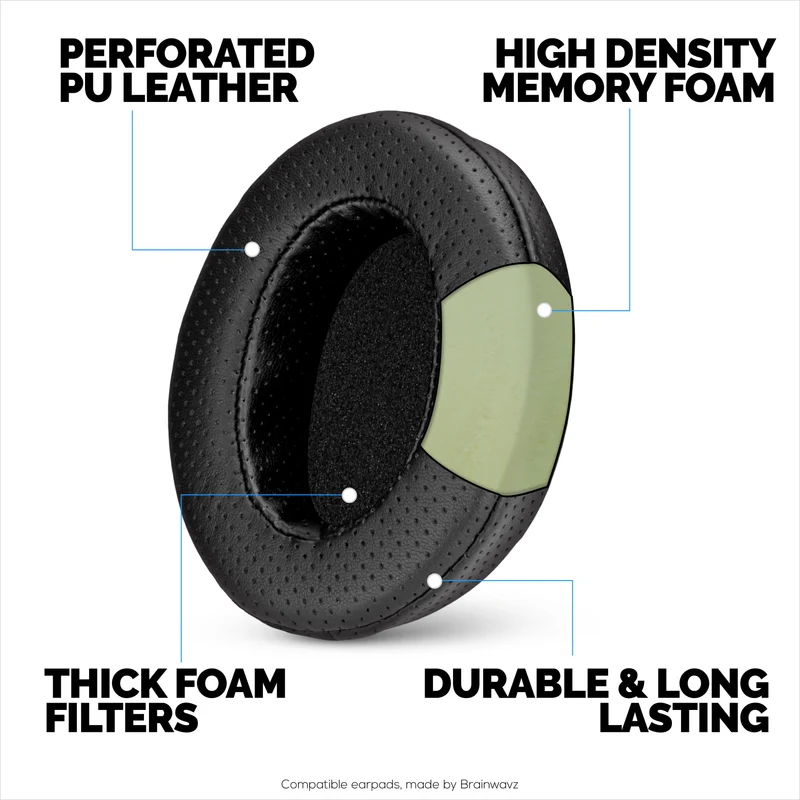 Coussinets d'oreille perforés de rechange pour casques Steelseries Arctis Nova Series 1/P/X 3 5/P/X 7/P/X PRO et PRO pour Xbox, en cuir PU respirant et mousse à mémoire de forme.