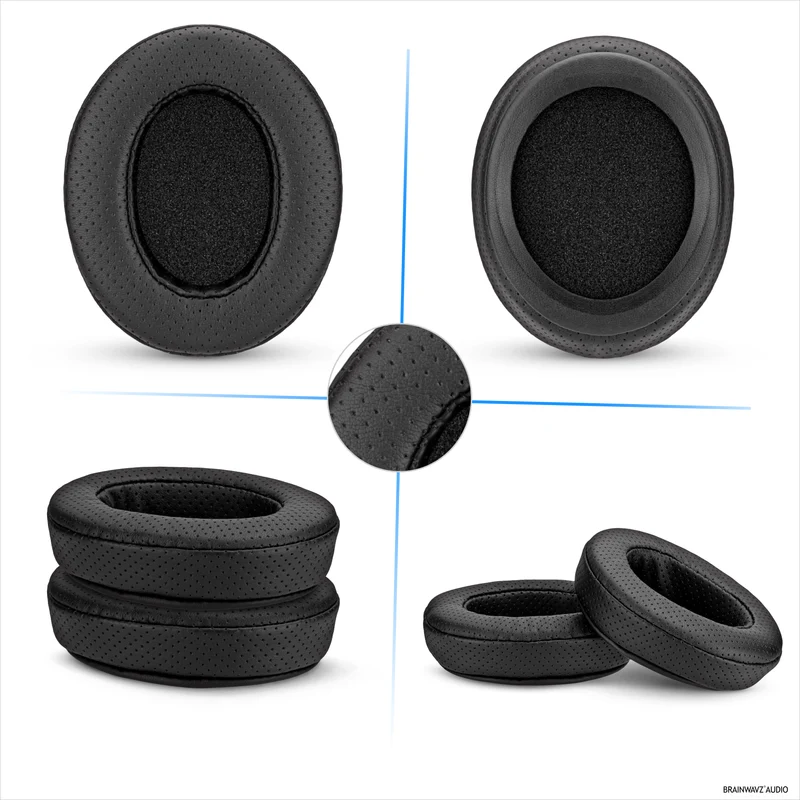 Coussinets d'oreille perforés de rechange pour casques Steelseries Arctis Nova Series 1/P/X 3 5/P/X 7/P/X PRO et PRO pour Xbox, en cuir PU respirant et mousse à mémoire de forme.