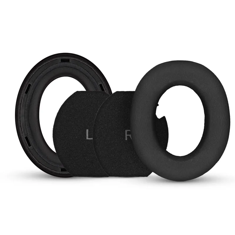 Coussinets de rechange hybrides pour casque Sennheiser Momentum 4, gel rafraîchissant doux, tissu respirant et soyeux avec cuir PU et mousse à mémoire de forme