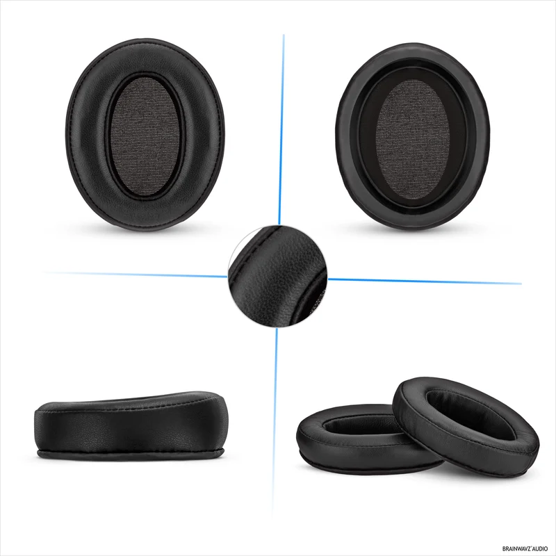 Coussinets de rechange pour casque Sennheiser Momentum 2 - Cuir véritable souple et mousse à mémoire de forme pour un confort optimal