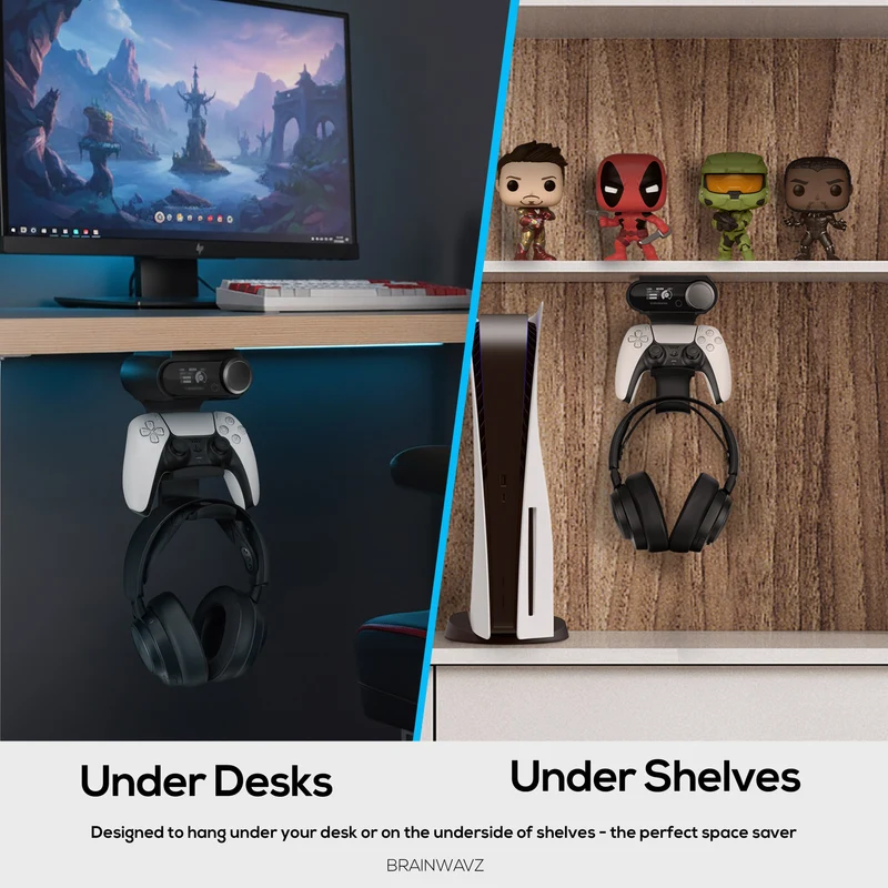 Support de fixation sous le casque et la manette de jeu pour SteelSeries Arctis Nova Pro Wireless, Nova Elite et Pro Omni + station de base